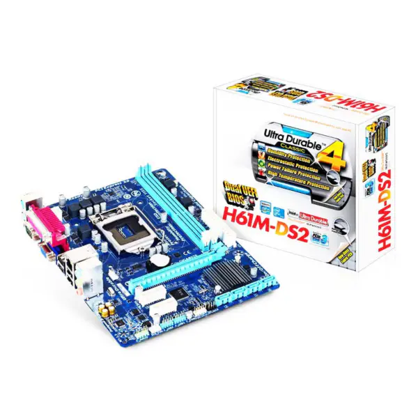 Placă de bază Gpu H61 Ddr3 Lga1155 I3 I5 I7 Sata2.0 1333 Dram H61m Ds2