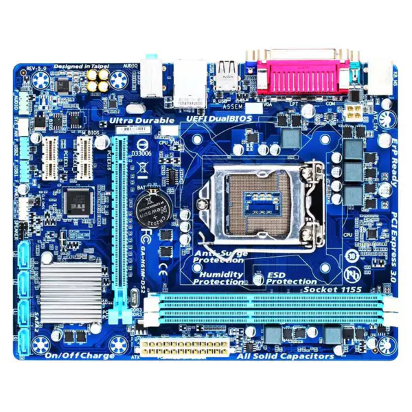 Placă de bază Gpu H61 Ddr3 Lga1155 I3 I5 I7 Sata2.0 1333 Dram H61m Ds2