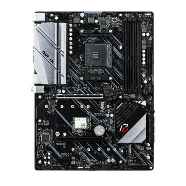 AsRock Placă de bază Am4 Socket 2000 3000 4000 G-series 5000 și 5000 G-series Cpu X570 Phantom Gaming 4 Wifi Ax