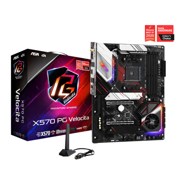 AsRock Placă de bază Am4 Socket 2000 3000 4000 G-series 5000 și 5000 G-series Cpu X570 Pg Velocita