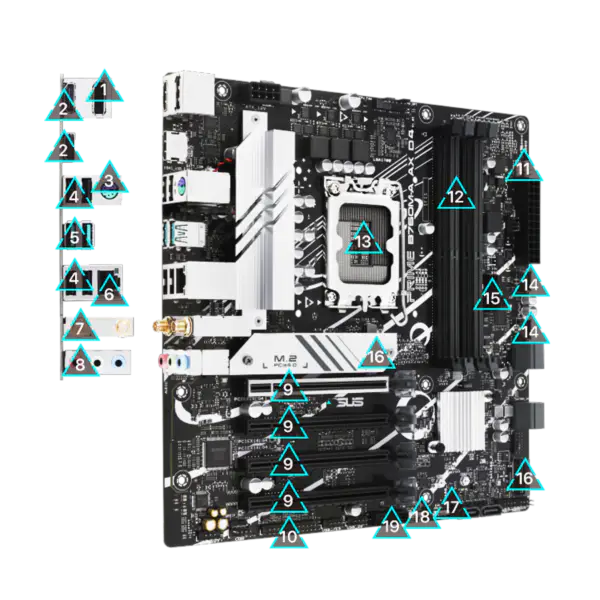 Placa de bază Asus PRIME B760M-A AX D4