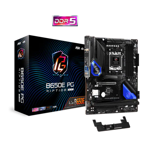 AsRock Atx Placa de baza B650e Pg Riptide Wifi Ddr5 Am5 Suport Cpu 7950x 7900x 7700x 7600x