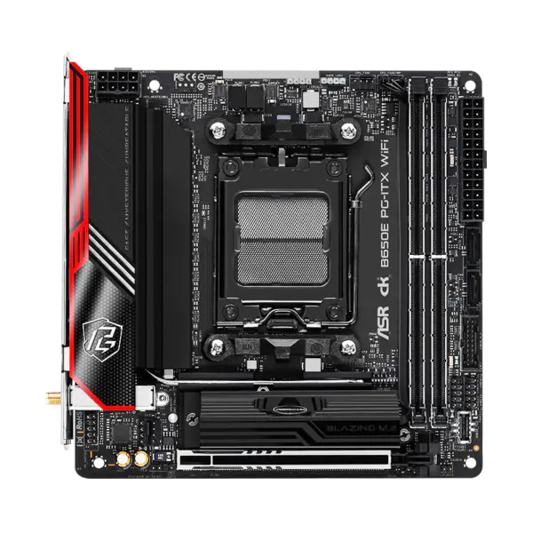 AsRock Itx Placa de baza B650e Pg-itx Wifi Ddr5 Am5 Suport Cpu 7950x 7900x 7700x 7600x