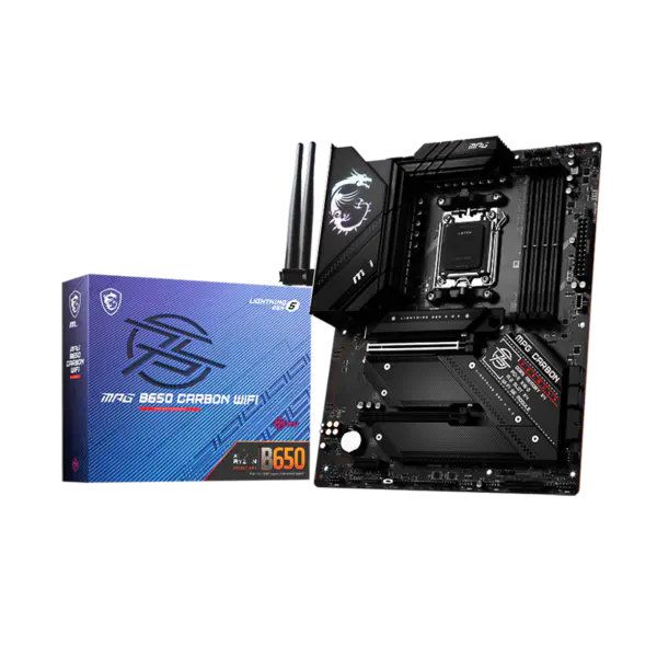 Ms Atx Placa de baza Mpg B650 Carbon Wifi Ddr5 Am5 Suport Cpu 7950x 7900x 7700x 7600x B650