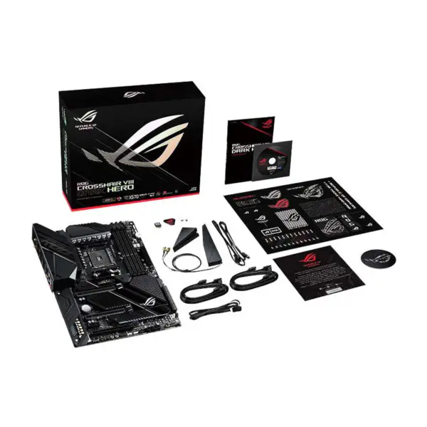 Asus Rog Crosshair Viii Dark Hero C8dh X570 Argb Placă de bază Gaming Procesor Suport 5800x 5900x 5950x