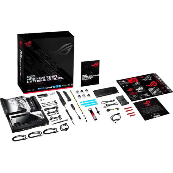 Asus Pc Placa de baza Ddr5 Cpu 12700 2700kf Intl Z690 Lga 1700 Placa de baza Rog Z690 Extreme Glacial