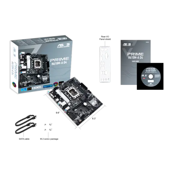 Asus H610 H610i H610m Plăci de bază Suport I5 12400 Ssds M.2 Lga 1700 Placa de bază Prime H610m-a D4 Ddr4
