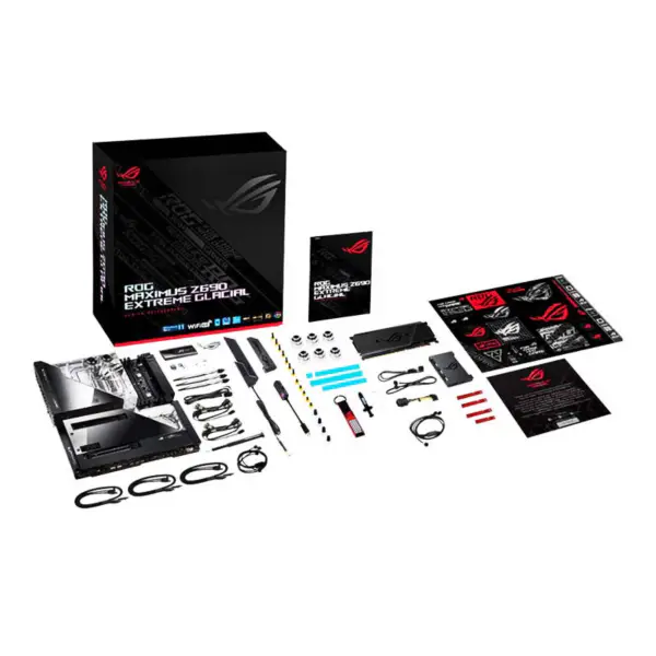 Placa de bază Asus Rog Maximus Z690 Extreme Glacial suportă memorie D5 Cpu 12900k Intl Z690 Lga1700 Placa de bază Asus