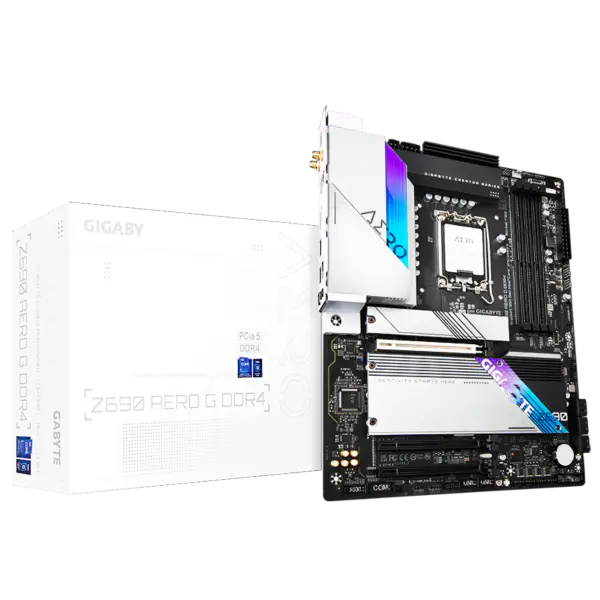 Ga Gaming Placă de bază Z690 Aero G Ddr4 Placă de bază Suport Cpu 12900k 12700k Intl Z690 Lga 1700 Wi-fi 6 Atx