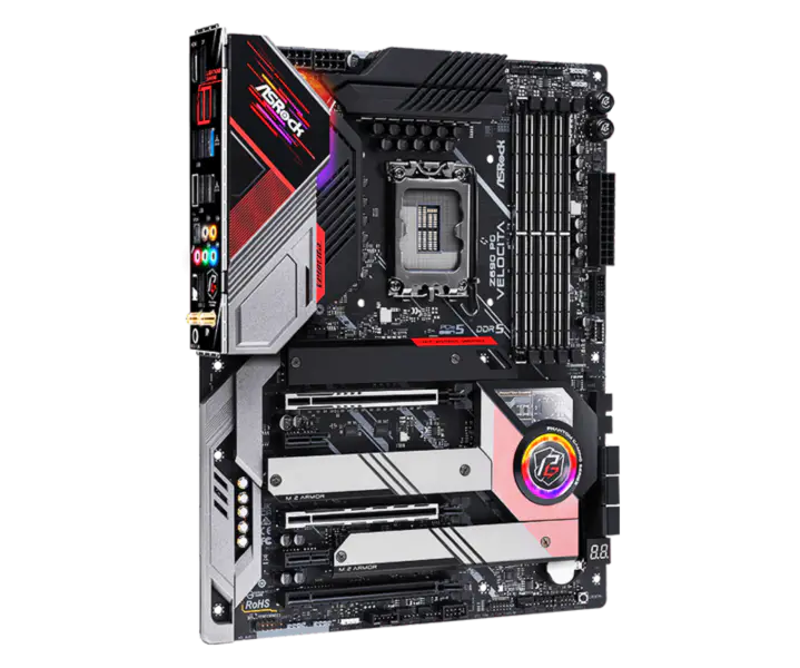 Placa de bază Asrock Z690 Pg Velocita Gaming suportă memorie Ddr5 Cpu 12700k 12900kf Intl Z690 Lga1700