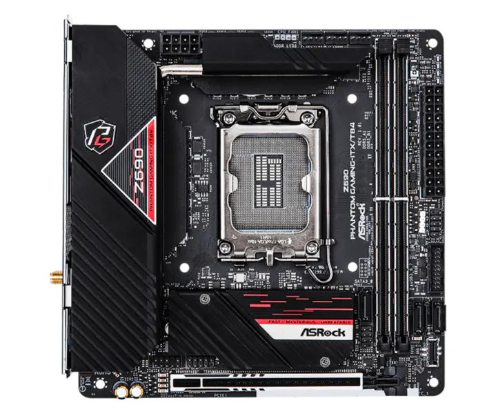 Asrock Z690 Phantom Gaming-itx/tb4 Phantom Gaming Placă de bază Ddr5 Suport Cpu 12600k 12700 Intl Z690 Lga 1700