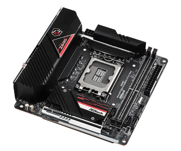 Asrock Z690 Phantom Gaming-itx/tb4 Phantom Gaming Placă de bază Ddr5 Suport Cpu 12600k 12700 Intl Z690 Lga 1700