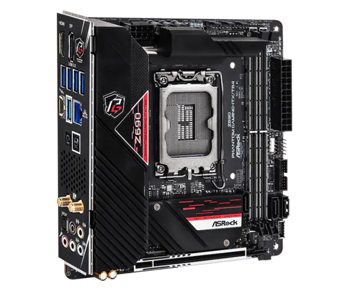 Asrock Z690 Phantom Gaming-itx/tb4 Phantom Gaming Placă de bază Ddr5 Suport Cpu 12600k 12700 Intl Z690 Lga 1700