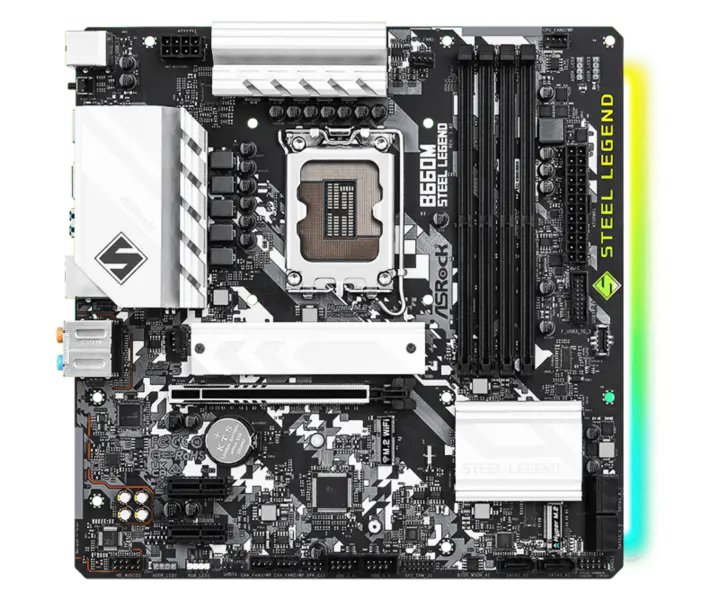 Placa de baza Asrock B660m Steel Legend Ddr4 suporta Cpu 12700 12600 Intl B660 Lga 1700