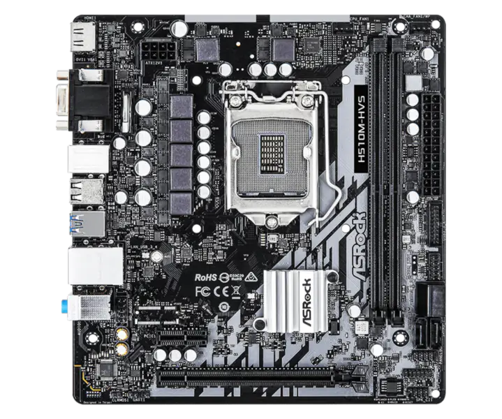Asrock H510m-hvs Office Game Placa de baza suporta Cpu 10500 10400 11400f Intl H510/lga 1200 H510m Hvs