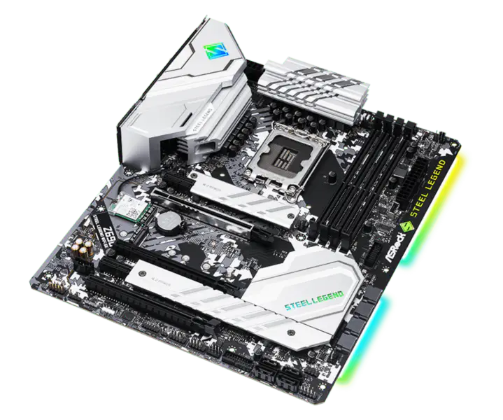 Asrock Z690 Steel Legend Wifi6 D5 Steel Legend Placa de baza suporta memorie Ddr5 Cpu12700/12900 Intl Z690 Lga1700