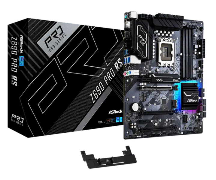 Placa de bază Asrock Z690 Pro Rs Gaming suportă memorie Ddr4 Cpu 12700k 12900k Intl Z690 Lga1700