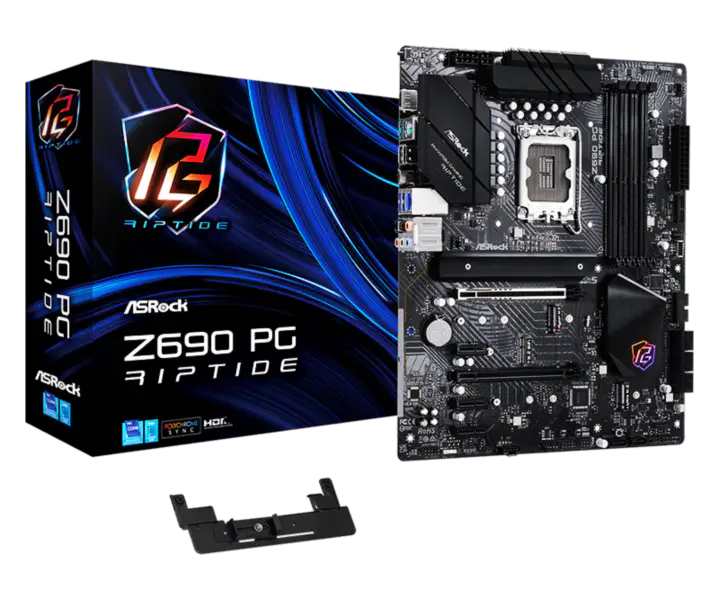 Placa de bază Asrock Z690 Pg Riptide Black Tide Storm Gaming suportă memorie Ddr4 Cpu 12700k/12600k Intl Z690 Lga1700