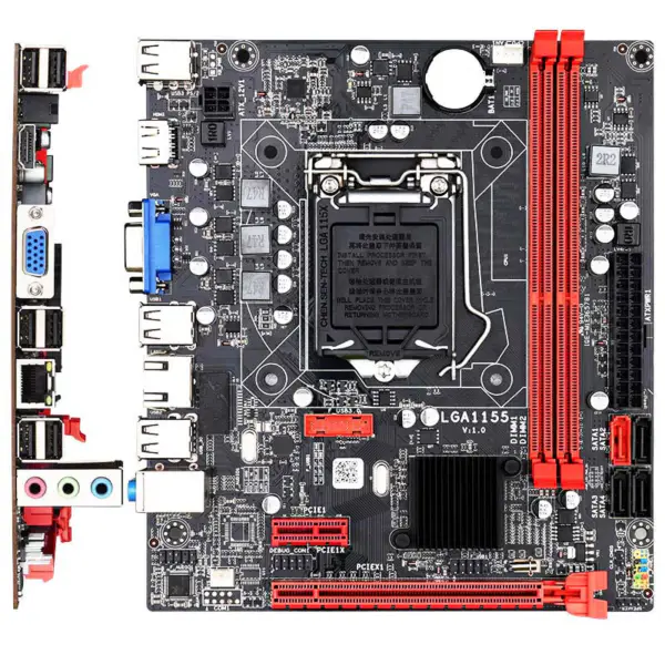Riserless B75 Placă de bază Lga1155 Socket Placă de bază de înaltă performanță Gaming Ddr3 Pc Mainboard