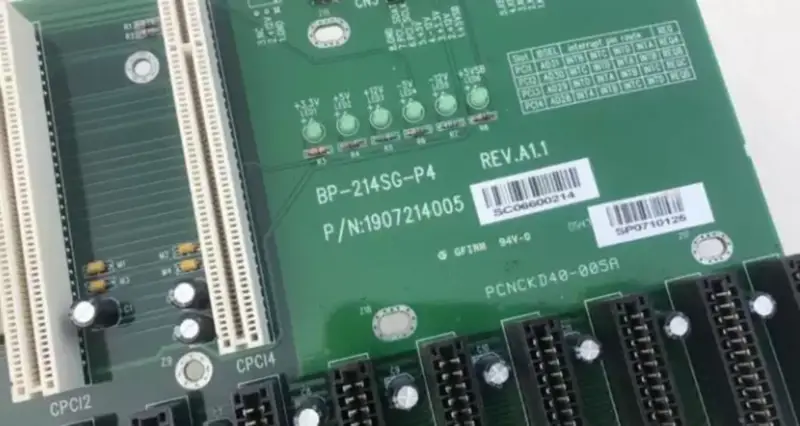 Placa de bază industrială AAEON BP-214SG-P4 REV.A1.1 backplane 14 sloturi cu ISA