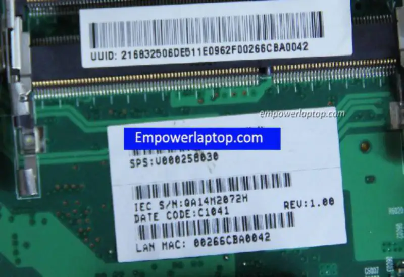 Placa de bază Toshiba C605 V000258030 GL40