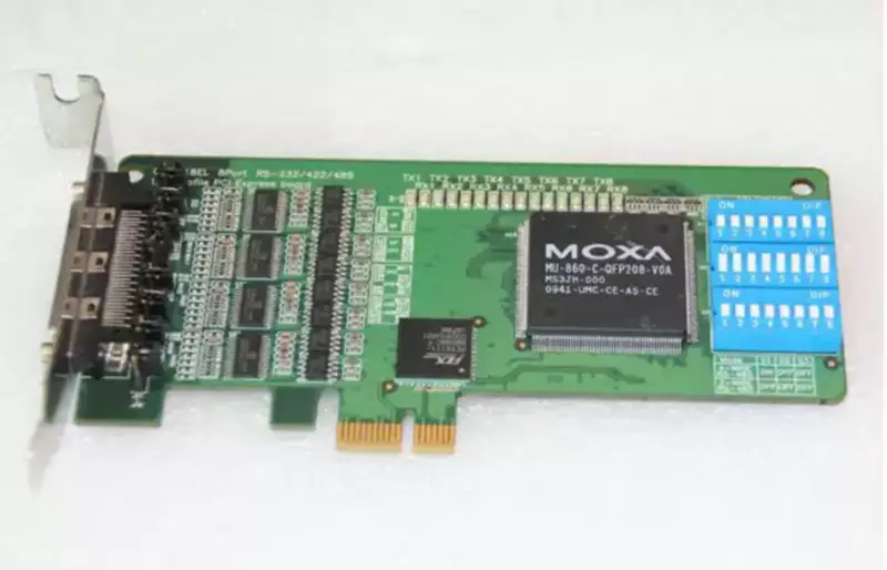 Placă de bază industrială MOXA CP-118EL 8 PORT RS-232/422/485 PCIe SERIAL CARD