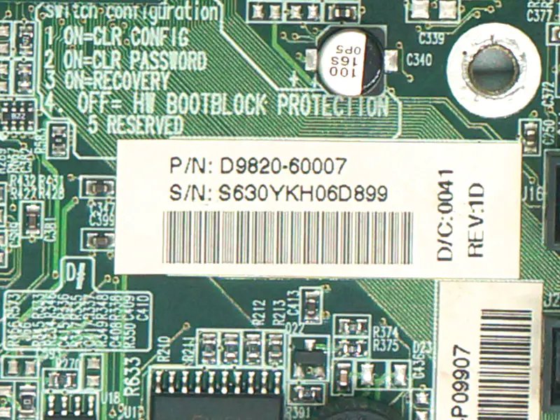 Placa de bază HP D9820-60007