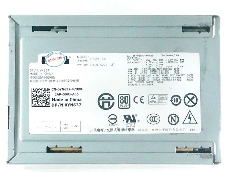 Dell YN637 YY922 Sursă de alimentare