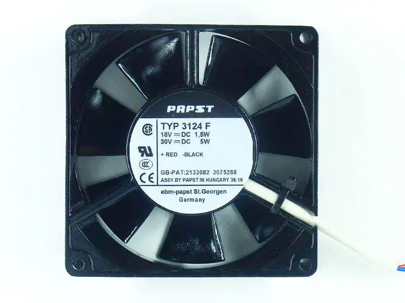 Ventilator PAPST TYP3124F DC 18V 5w 30V