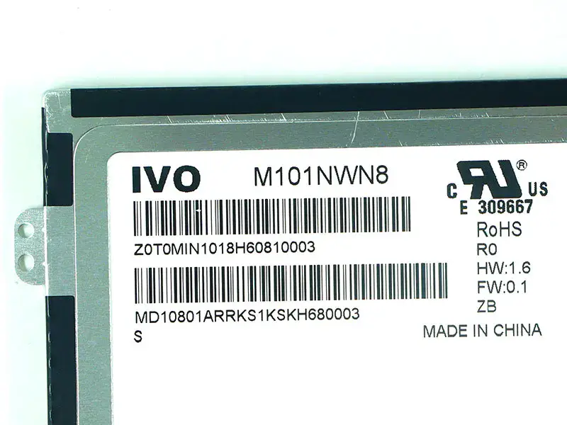 Lenovo M101NWN8 R0 N101BGE-L31 B101XTN01.1 Ecran LCD