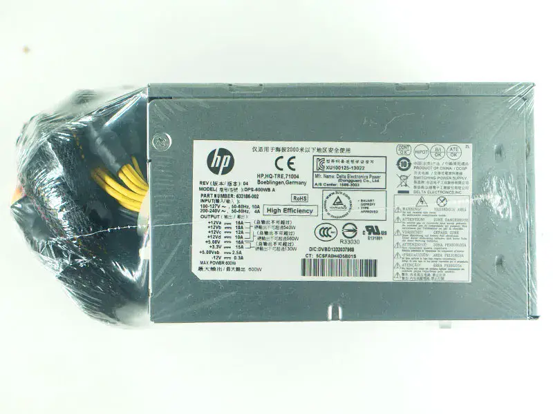 633186-002 DPS-600WB A 600W pentru sursa de alimentare HP ENVY 810 Phoenix h9-1400t CTO