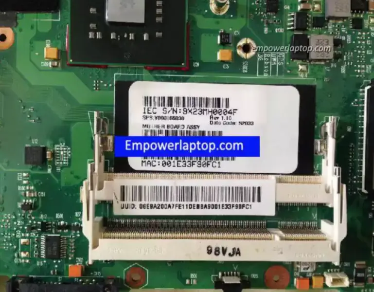 Placă de bază Toshiba Satellite E105 GM45 6050A2218301-MB-A03