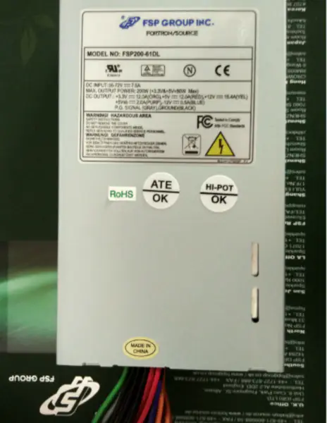 Sursă de alimentare 1U FLEX DC FSP200-61DL 36V-72VDC intrare