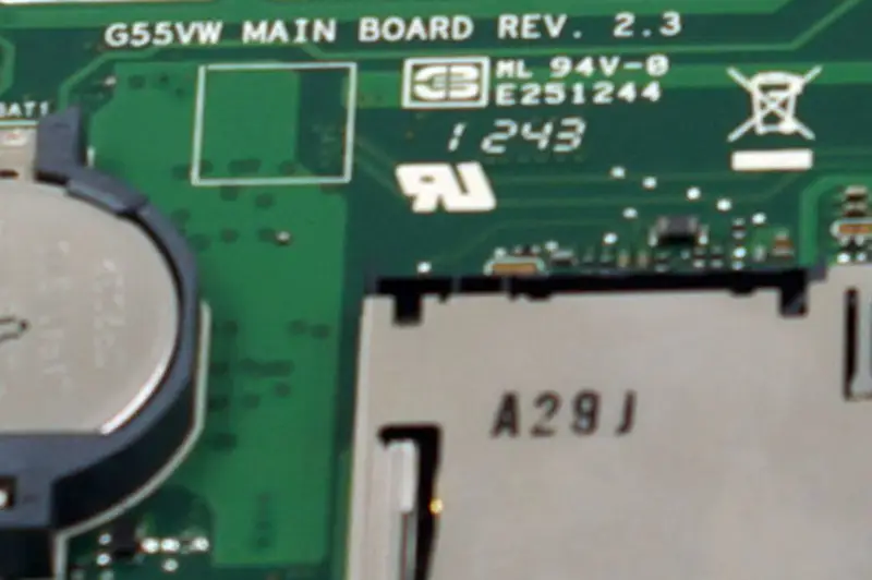 Placa de bază Asus G55VW