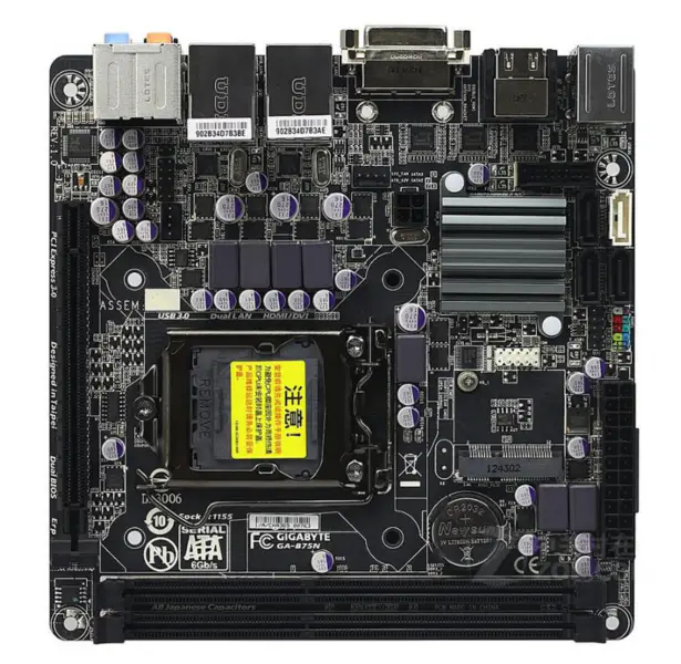 Placă de bază Gigabyte GA-B75N LGA 1155 DDR3