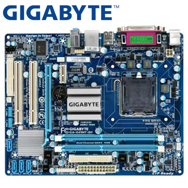 Gigabyte GA-G41MT-D3 Placă de bază desktop G41 Socket LGA 775 pentru Core 2 Pentium Celeron DDR3 8G
