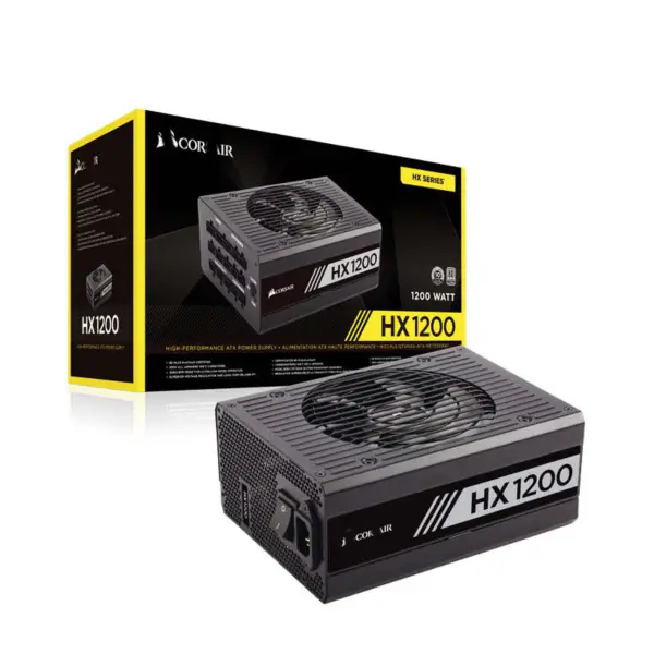 Cors Air Power 1200w Hx1200 Sursă de alimentare pentru desktop 80 Plus Sursă de alimentare Platinum Full Module Pcie5 Suport Rtx 4090 Rps0077