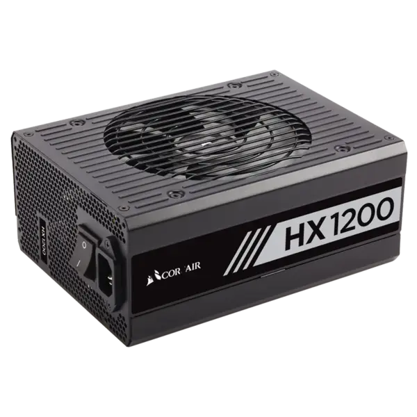 Cors Air Power 1200w Hx1200 Sursă de alimentare pentru desktop 80 Plus Sursă de alimentare Platinum Full Module Pcie5 Suport Rtx 4090 Rps0077