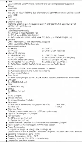 IEI IMBA-H810-R10 IMBA-H810-ECO-R10 Rev:1.0 Placă de bază