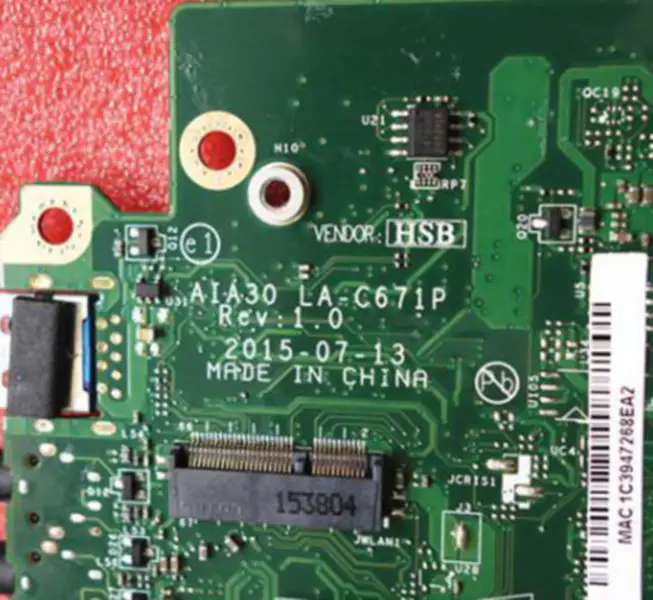 Lenovo S200Z C2000 AIO Placă de bază N3700 AIA30 LA-C671P IBSWSC 03T7441 Placă de bază