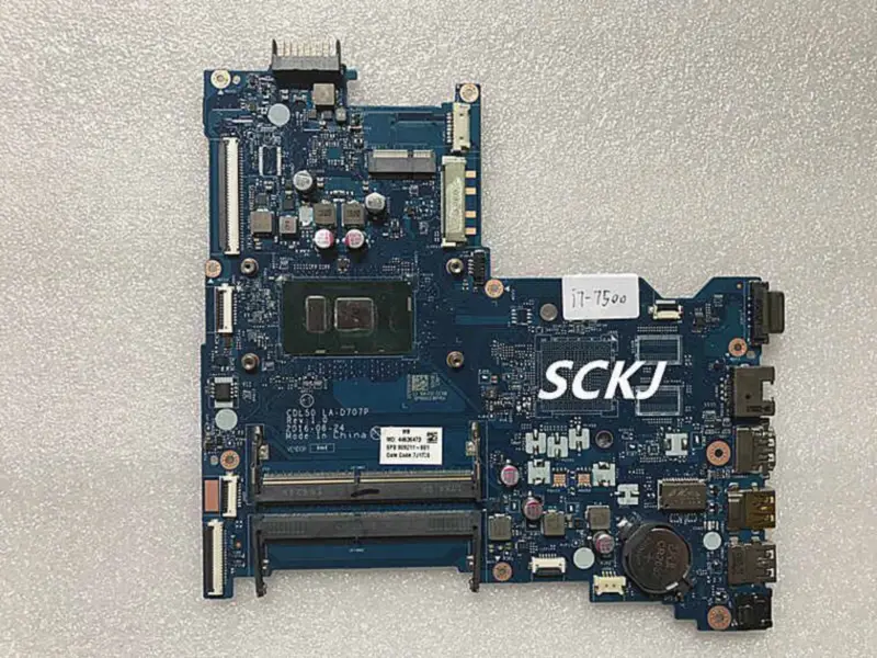 HP 15-AC 15-AY LA-D707P 909211-601 909211-001 Placă de bază i7-7500U