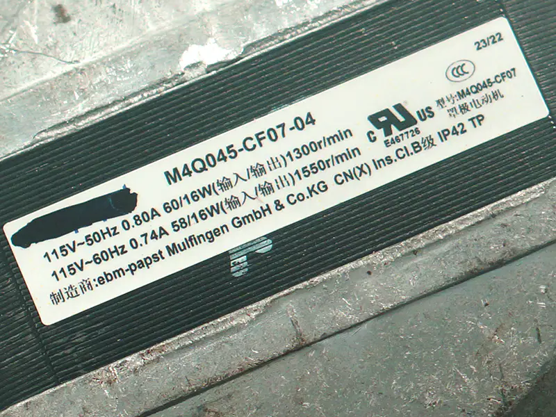 Ebmpapst M4Q045-CF07-04 Ventilator