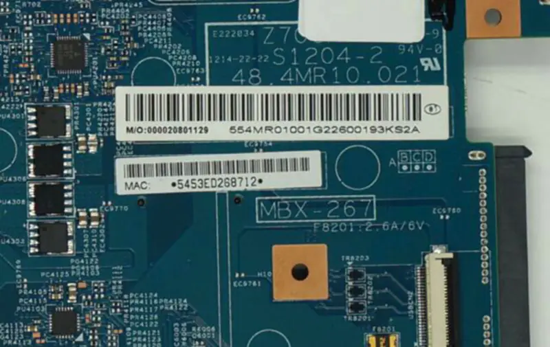 Placă de bază Sony MBX-267