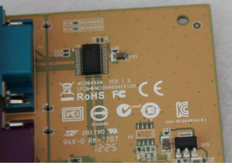 Sunix MIO6469A Serial Parallel PCI-e Card RS232 LPT1 placă de bază