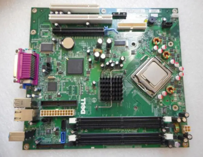 ND237 Dell Optiplex GX620+PEN 4 SL8Q6 CPU CHO15 HJ781 X9681 CJ335 F8096 ND237 placă de bază