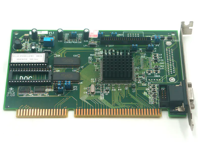 IEI PLC-508 V1.1 FLAT-PANEL/CRT BIOS TP6508 5081.HMC V1.1 ISA Bus LCD/CRT VGA Card placă de bază industrială