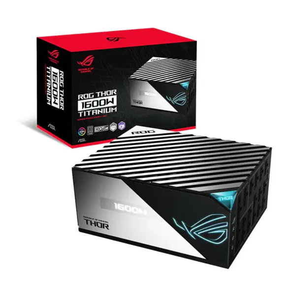 Asus Power Supply Units Rog Thor 1600t Gaming Psu Computer Power Supply Suport Rtx 4090 4080 Rog-thor-1600t-gaming