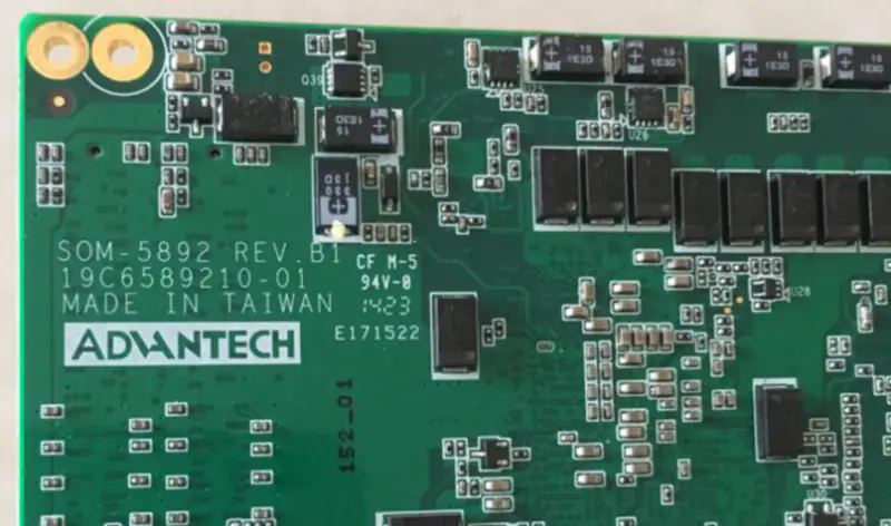 Placă de bază de control industrial SOM-5892 REV.B1