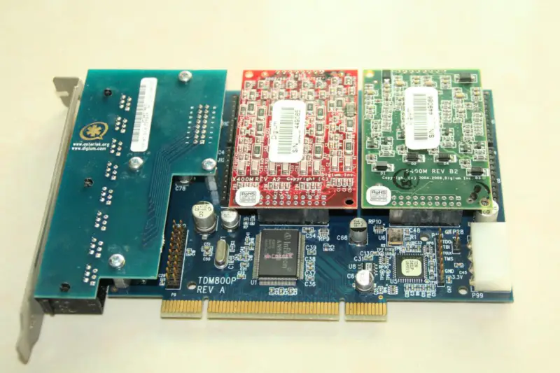 Asterisk TDM800 FXO+FXS port Analog Card Voice Card cu 2 x module quad