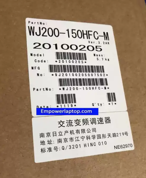 INVERTOR HITACHI WJ200-150HFC-M 15KW NOU